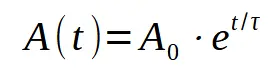 Vibration amplitude growth formula
