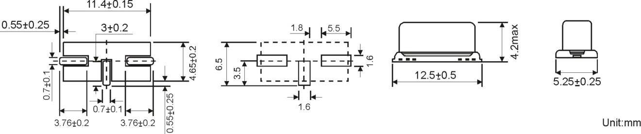 SMD QUARTZ CRYSTAL HC-49/US-GSMD 3.5 - 80.0MHz SMD QUARTZ CRYSTAL HC-49/US-GSMD 3.5 - 80.0MHz