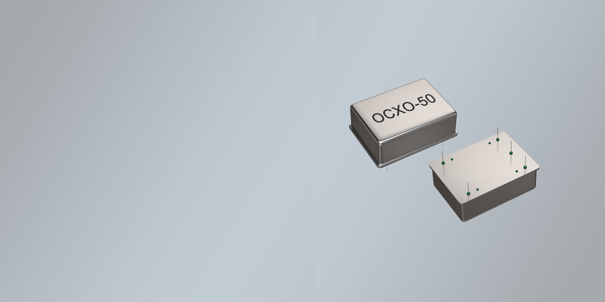 THT OCXO OSCILLATOR 50.8 x 50.8 mm 10.0-50.0 MHz