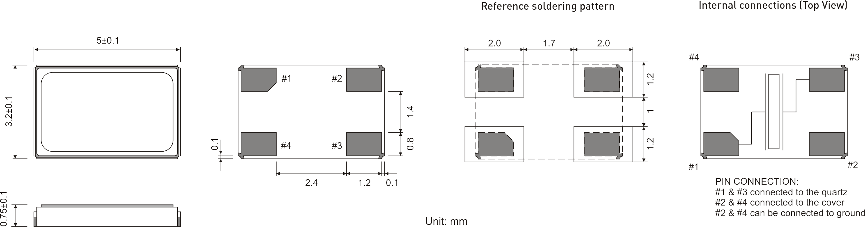 SMD QUARTZ CRYSTAL 8.0 - 80.0 MHz 